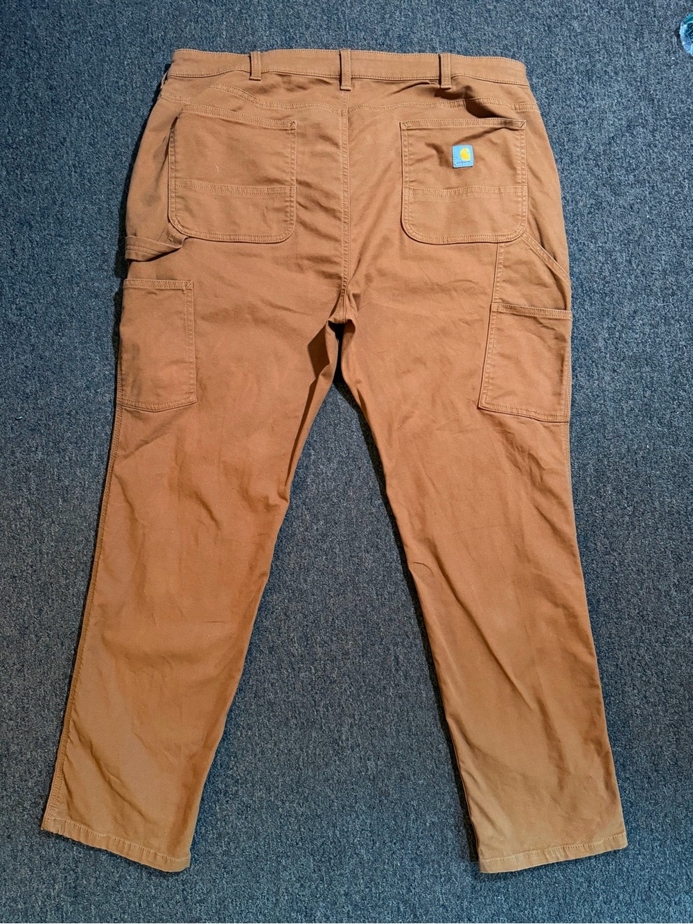 Carhartt Brown Work Pants with Pocket Patch - Picture 10 of 12